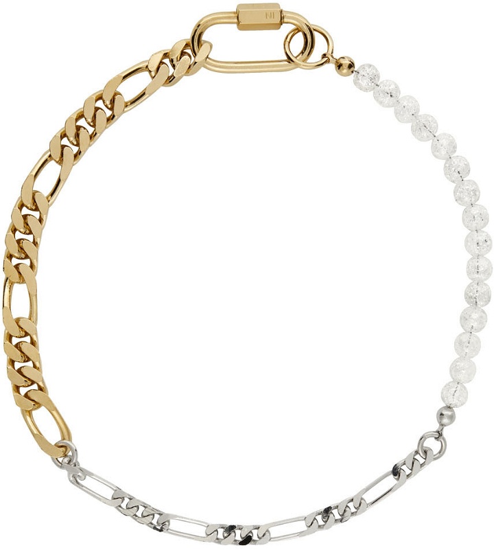 Photo: IN GOLD WE TRUST PARIS SSENSE Exclusive Bold & Thin Figaro Chain Necklace