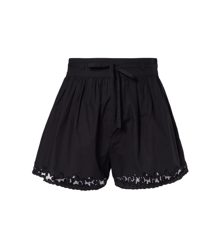 Photo: Ulla Johnson Elowen embroidered cotton poplin shorts