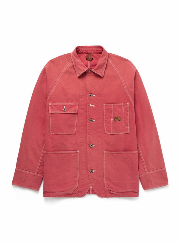 Photo: KAPITAL - Cactus Panelled Denim Jacket - Red