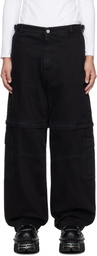 VETEMENTS Black Paneled Cargo Pants