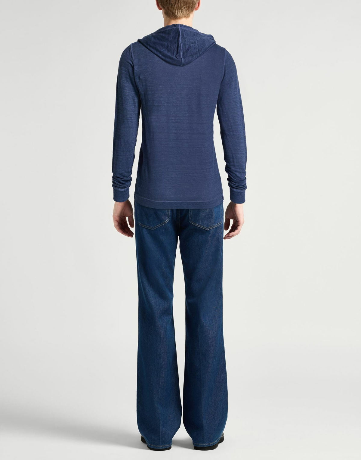 120% Lino Mens T-shirt in Navy