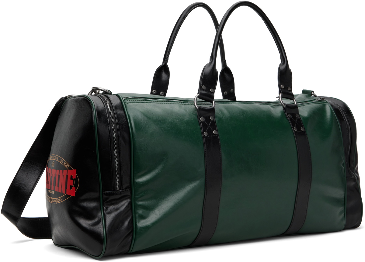Martine Rose Green & Black Extreme Sports Duffle Bag Martine Rose
