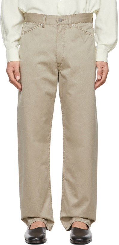 Photo: Lemaire Taupe Seamless Trousers