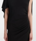 Stella McCartney Caped ruched gown
