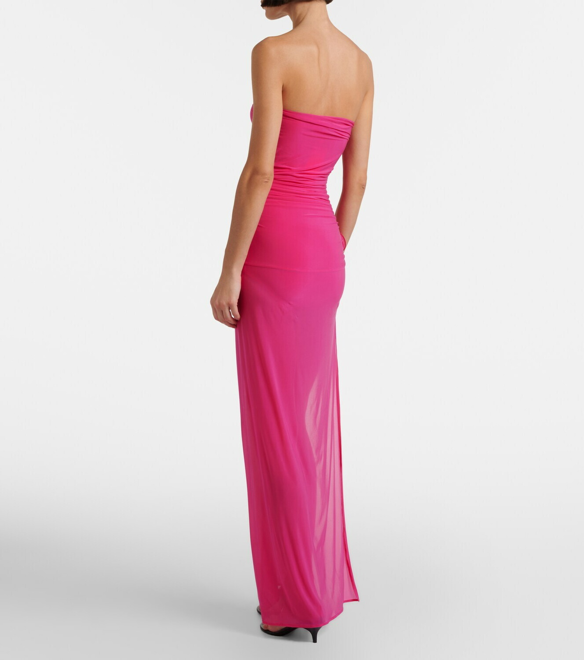 Magda Butrym Floral-appliqué jersey gown