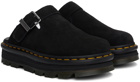 Dr. Martens Black ZebZag Mules