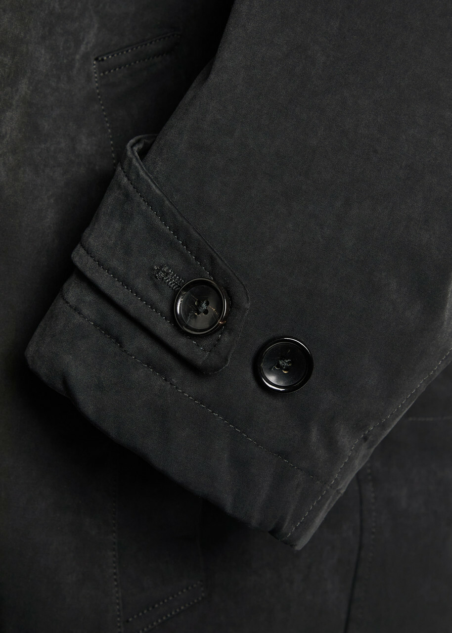 Ten C Hooded Parka Black