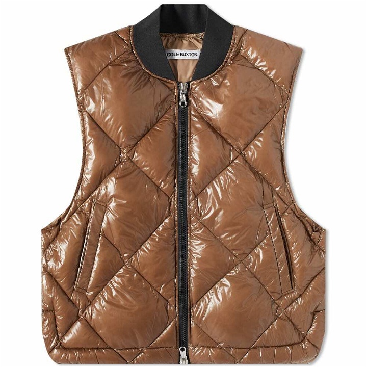Photo: Cole Buxton Men's CB Quilted Gilet in Brown