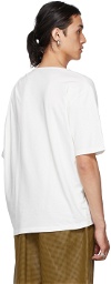 Vejas White Grecian Shoulder T-Shirt