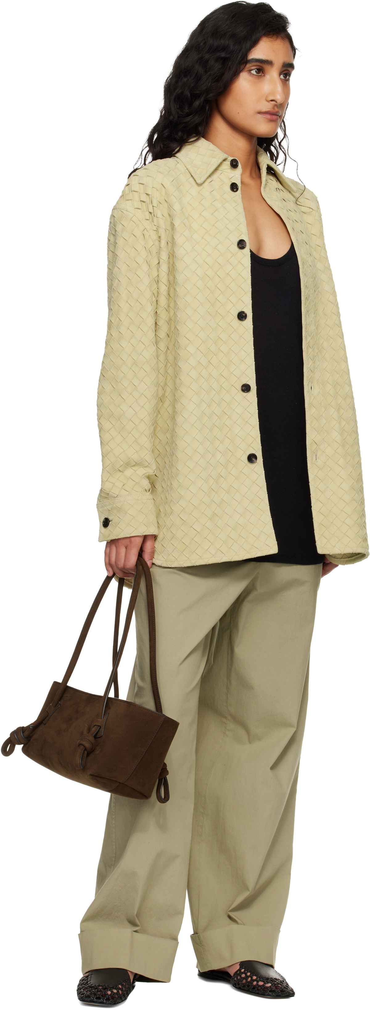 HEREU Brown Fleca Nubuck Bag