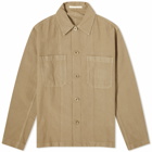 Norse Projects Men's Tyge Cotton Linen Overshirt in Clay