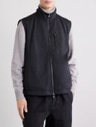 SEASE - Explorer Reversible Padded Wool-Blend Jersey and Micro-Ripstop Gilet - Gray