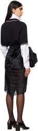 Maison Margiela Black Décortiqué Midi Dress