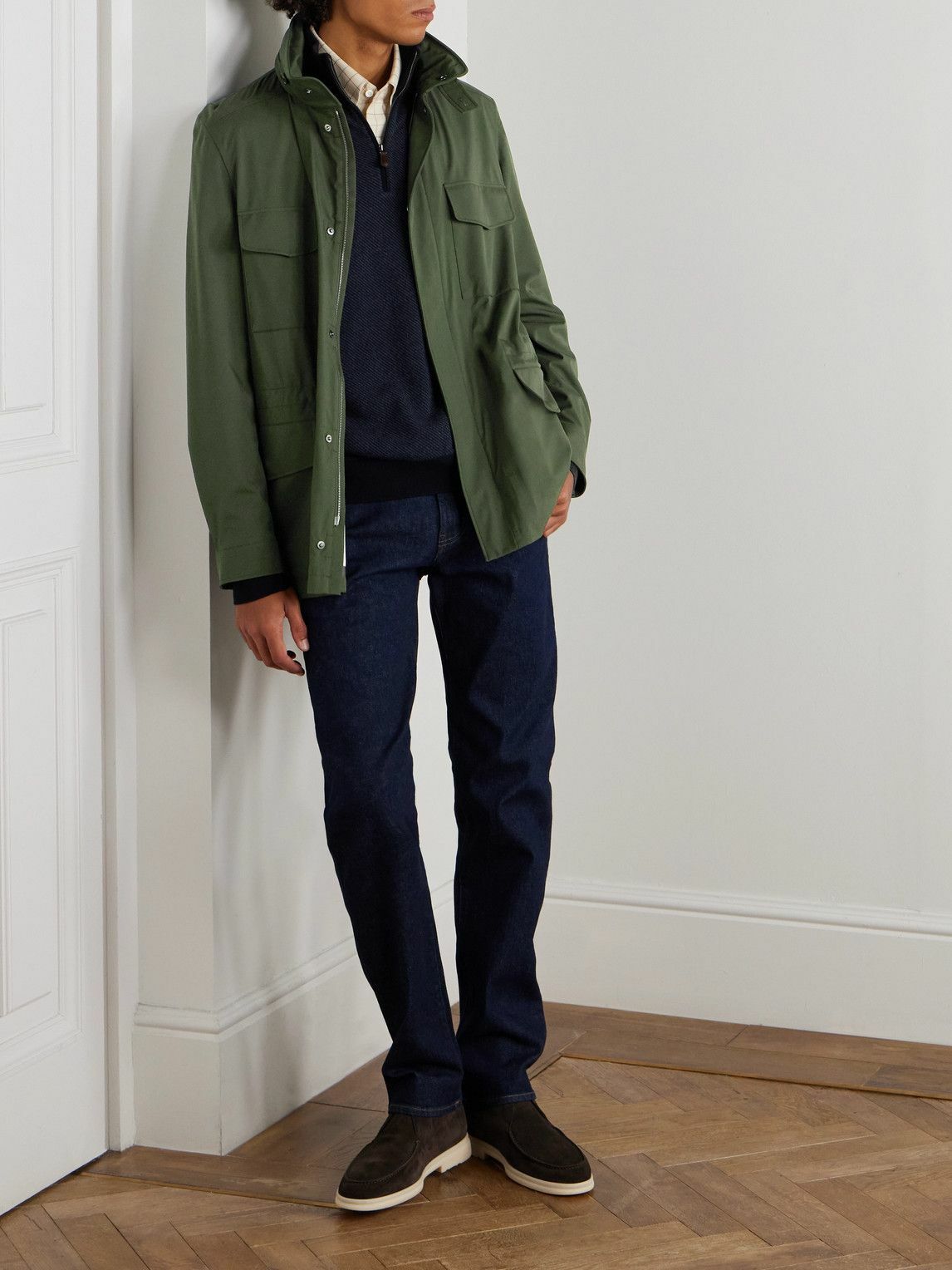 Loro Piana - Storm System® Shell Field Jacket - Green Loro Piana