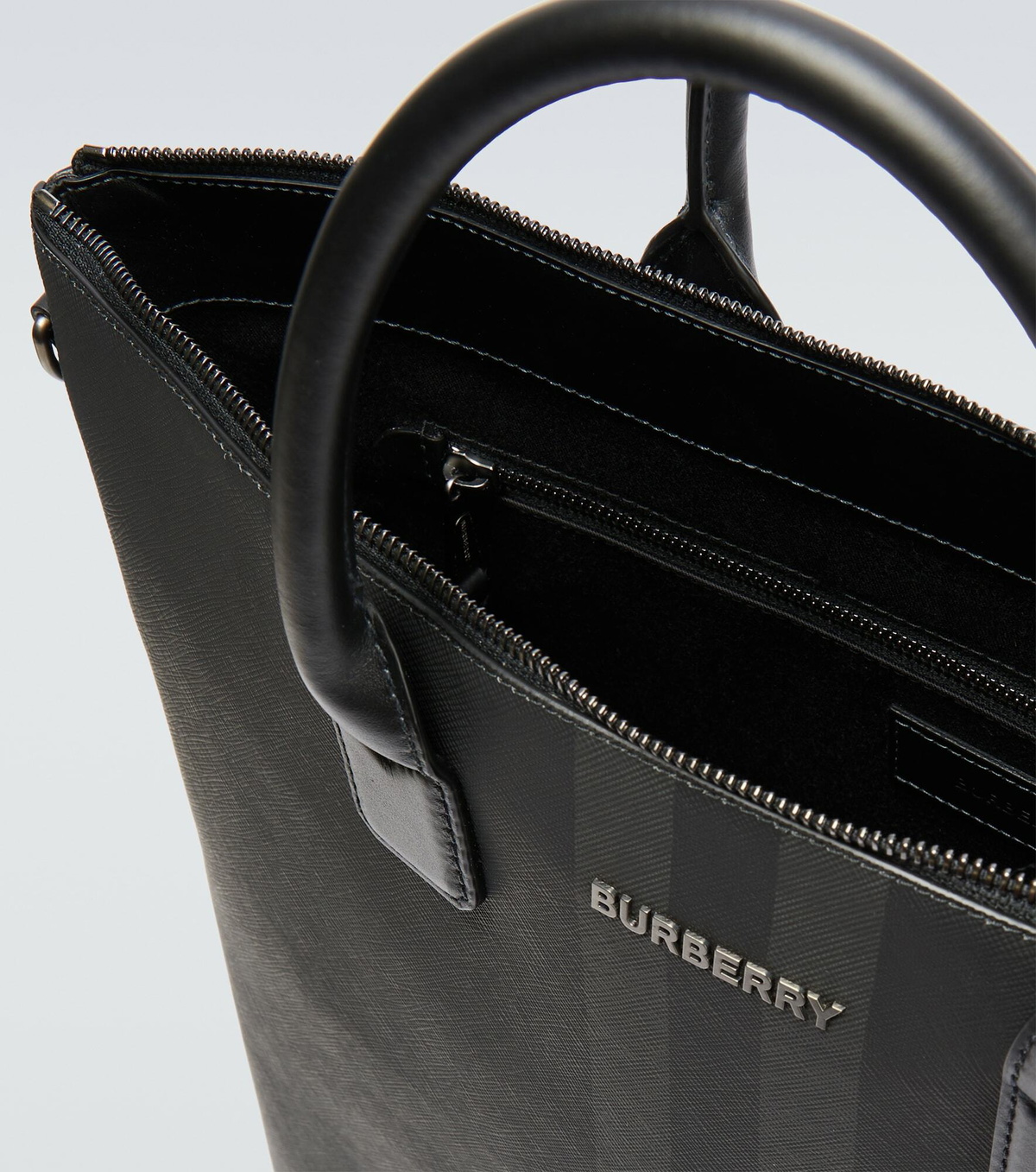 Burberry - London Check canvas tote bag