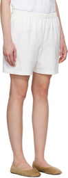The Row White Gunty Shorts