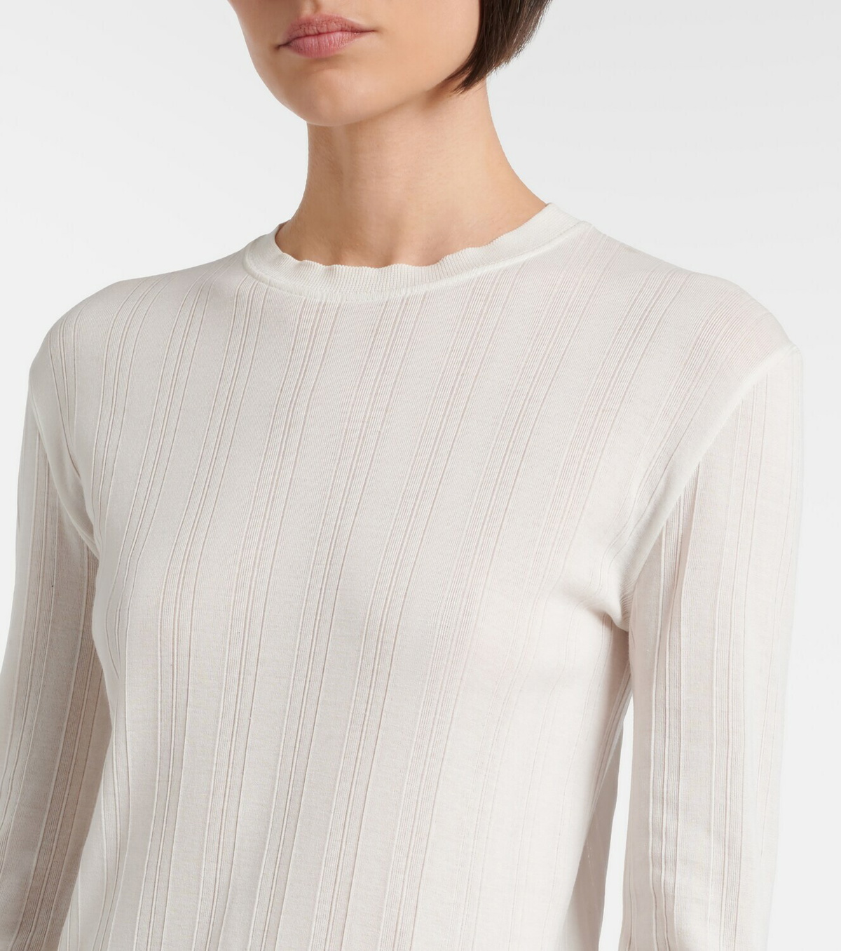 The Row Dantea cotton jersey top