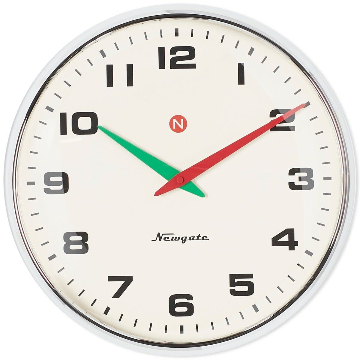 Photo: Newgate Clocks Superstore Wall Clock in Chrome