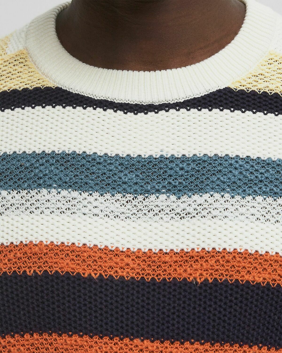 Maison Kitsune COMFORT STRIPED JUMPER Multi-color Mens Pullover