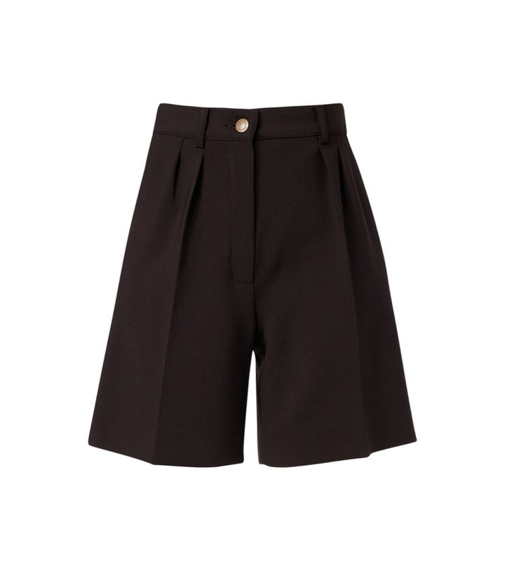 Photo: Max Mara Wool-blend Bermuda shorts