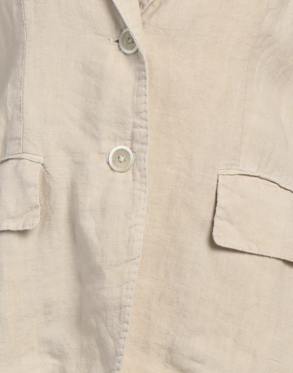 120% Lino Womens Blazer in Beige