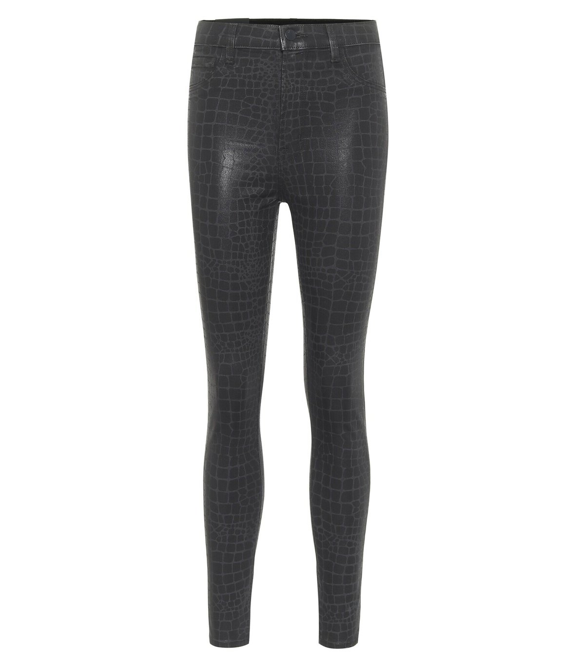 J Brand - Leenah croc-effect skinny jeans
