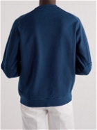 Altea - Wilson Garment-Dyed Cotton-Jersey Sweatshirt - Blue