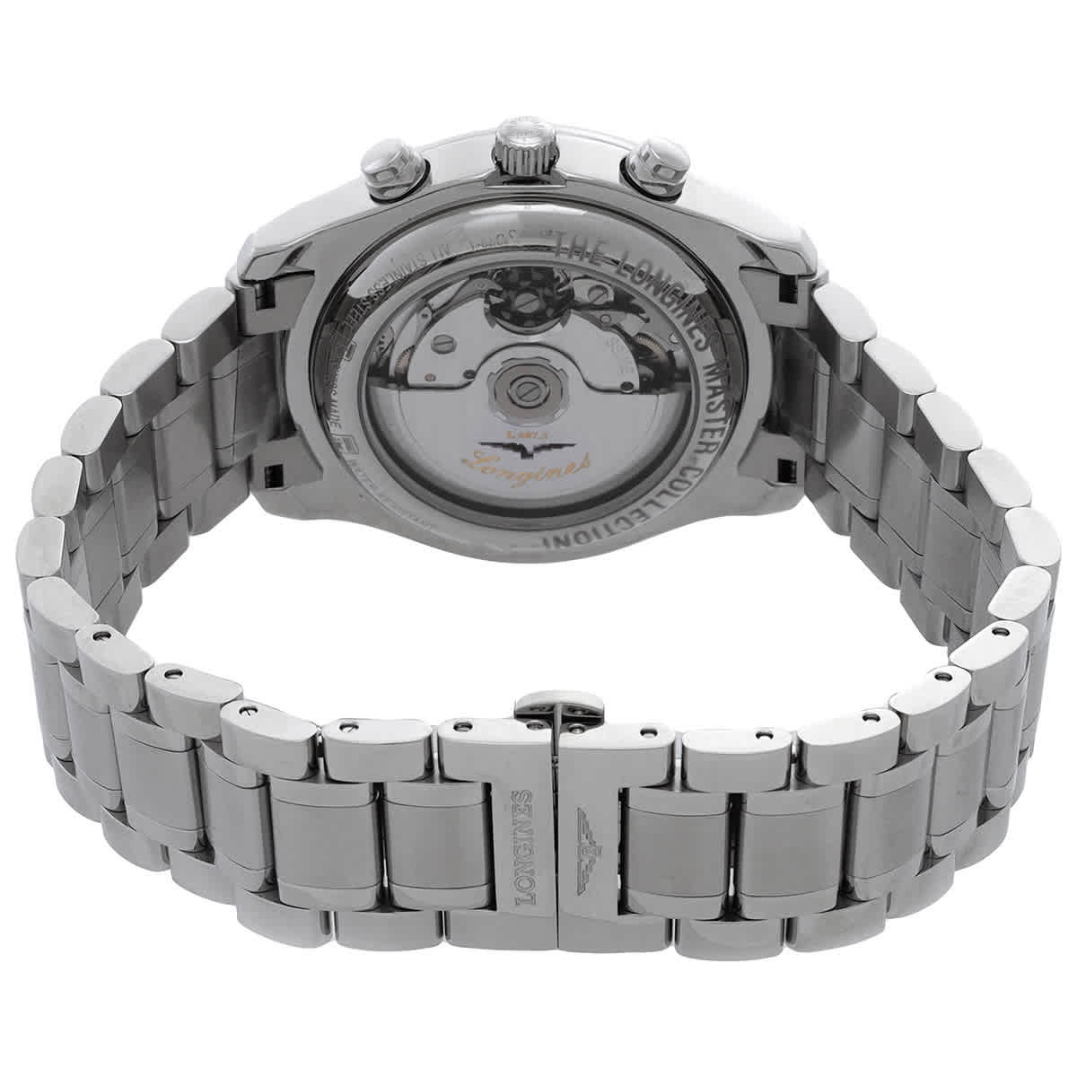 Longines The Longines Master Collection Chronograph GMT Automatic Moon Phase Silver Dial Unisex Watch L2.673.4.71.6