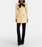 Valentino Tie-neck virgin wool coat