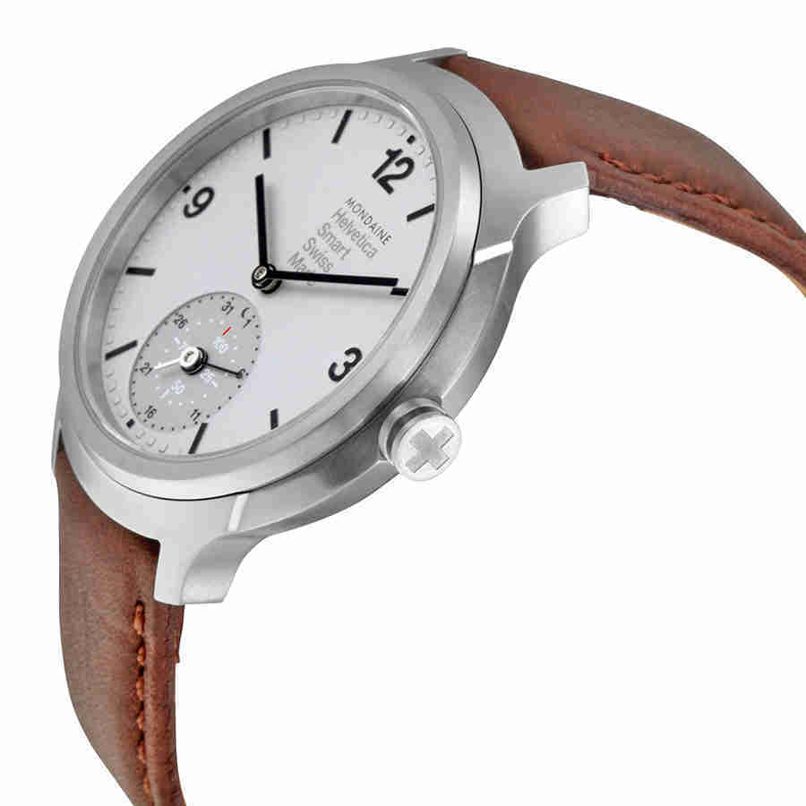 Mondaine Helvetica No 1 Bold Smart Silver Dial Mens Watch MH1B2S80LG