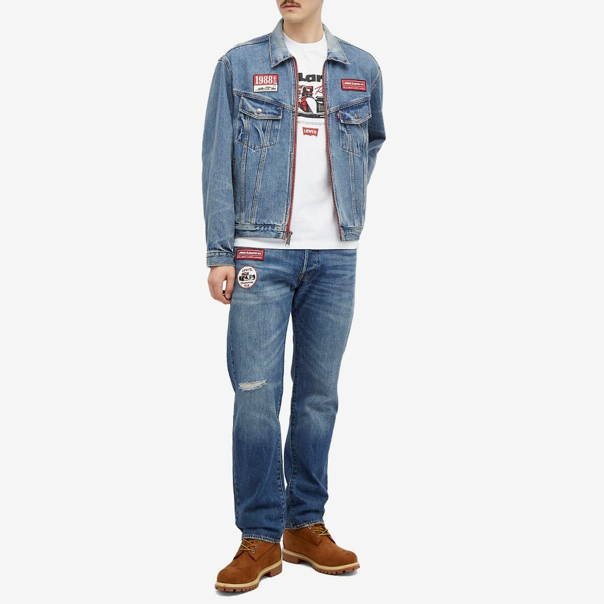 タグ付 リーバイス×マクラーレン Heritage 501 W28 限定完売品 Levi's Men's Levis x McLaren Heritage 501 Jeans in Blue Levi's Red