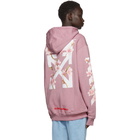 Off-White SSENSE Exclusive Pink Diagonal Cherry Hoodie