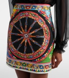Dolce&Gabbana Printed cotton miniskirt