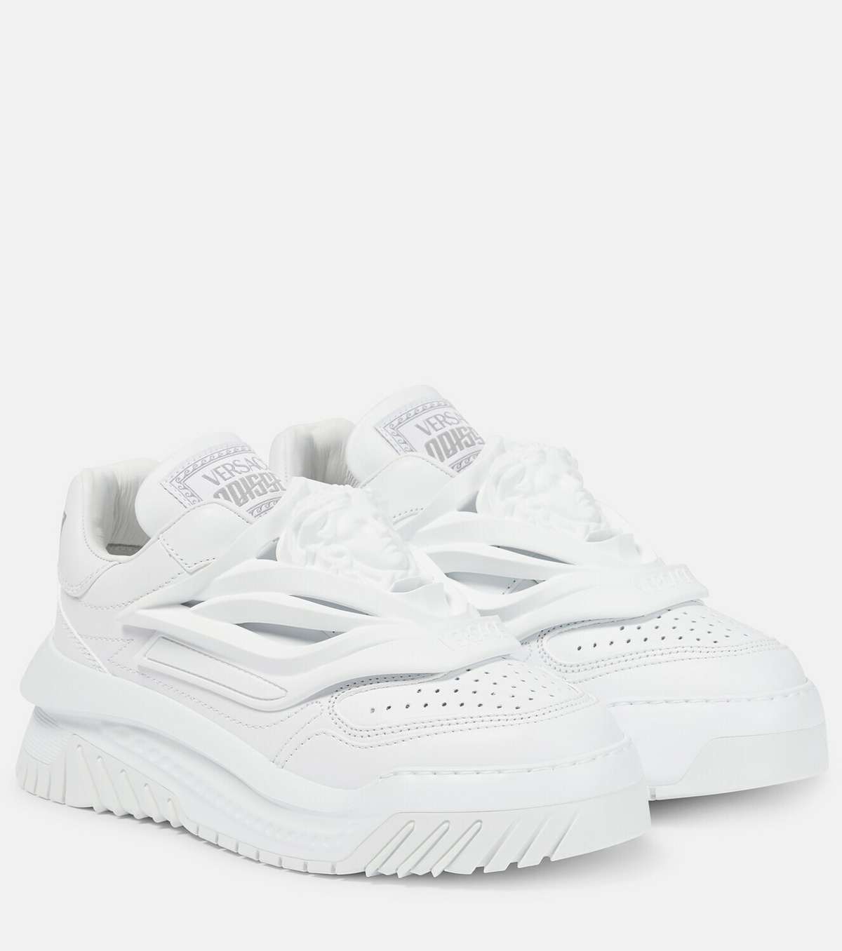 スニーカー Odissea Sneakers - Versace - Leather - White Versace Odissea Leather Sneakers | White | FARFETCH CA