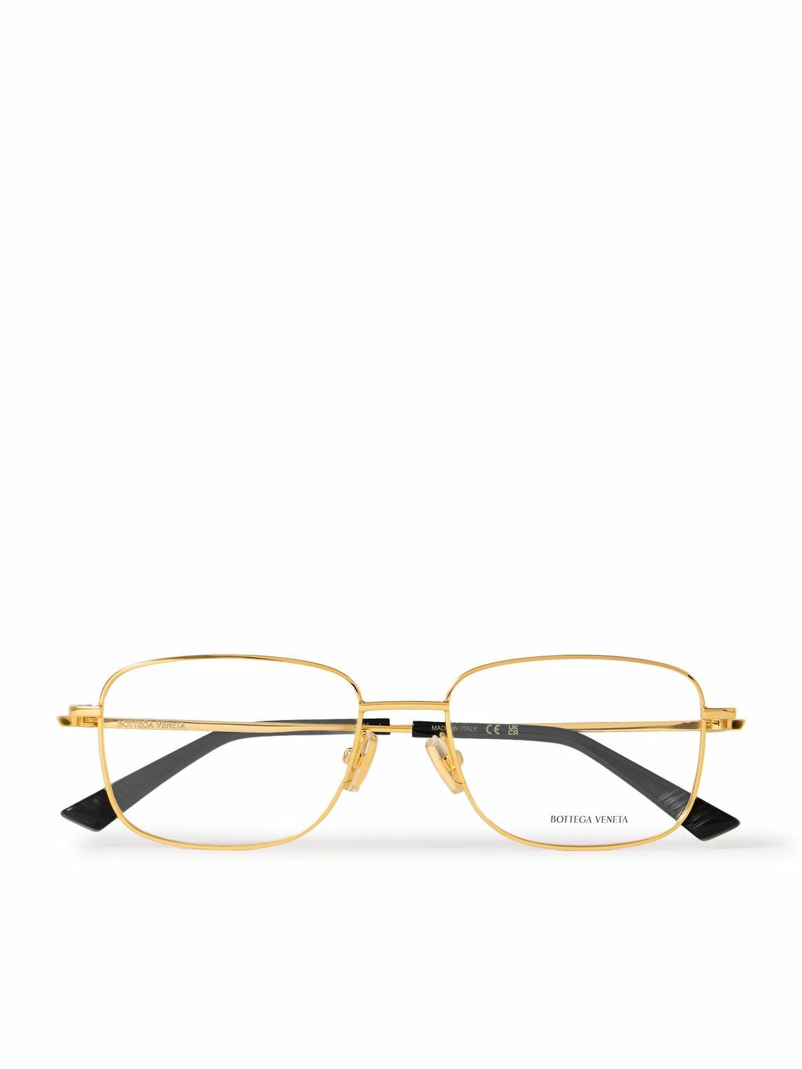Bottega Veneta - Rectangular-Frame Gold-Tone Optical Glasses