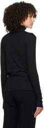 Filippa K Black Mock Neck Turtleneck