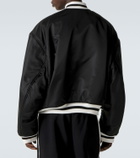Balenciaga x NBA logo satin bomber jacket