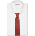 Rubinacci - 8cm Printed Silk-Faille Tie - Men - Red