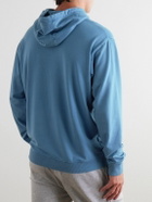 Peter Millar - Lava Wash Stretch-Cotton and Modal-Blend Jersey Hoodie - Blue