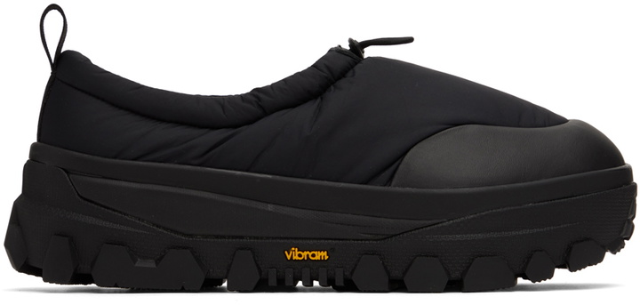 Photo: AMOMENTO Black Vibram Padded Slippers