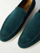 Loro Piana - Summer Walk Suede Loafers - Blue