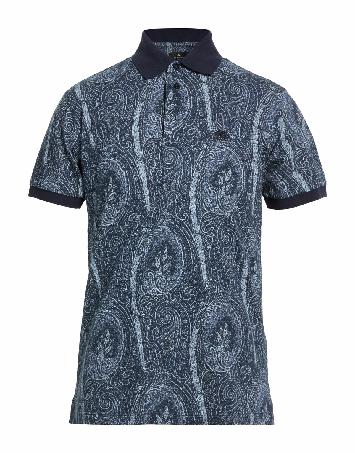 Etro Mens Polo shirt Midnight in Blue
