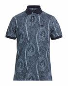 Etro Mens Polo shirt Midnight in Blue