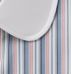 Kingsman - Turnbull & Asser Slim-Fit Penny-Collar Striped Herringbone Cotton Shirt - Multi