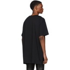 Balmain Black Oversized Print T-Shirt