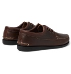 Quoddy - Blucher Leather Boat Shoes - Brown