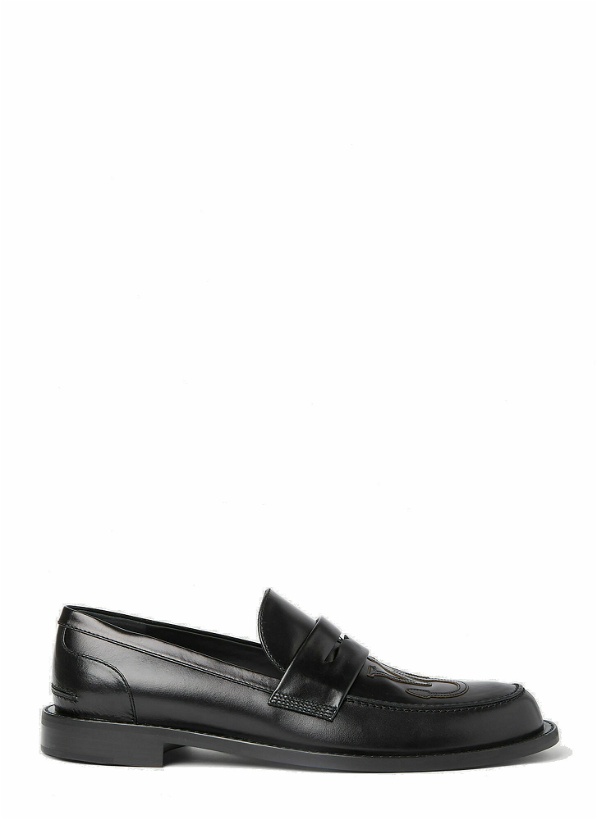 Photo: JW Anderson - Anchor Logo Loafers in Black