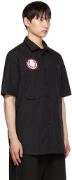 Raf Simons Black Fred Perry Edition Patch Shirt