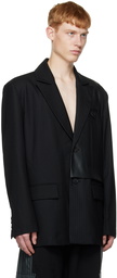 Feng Chen Wang Black Layered Blazer