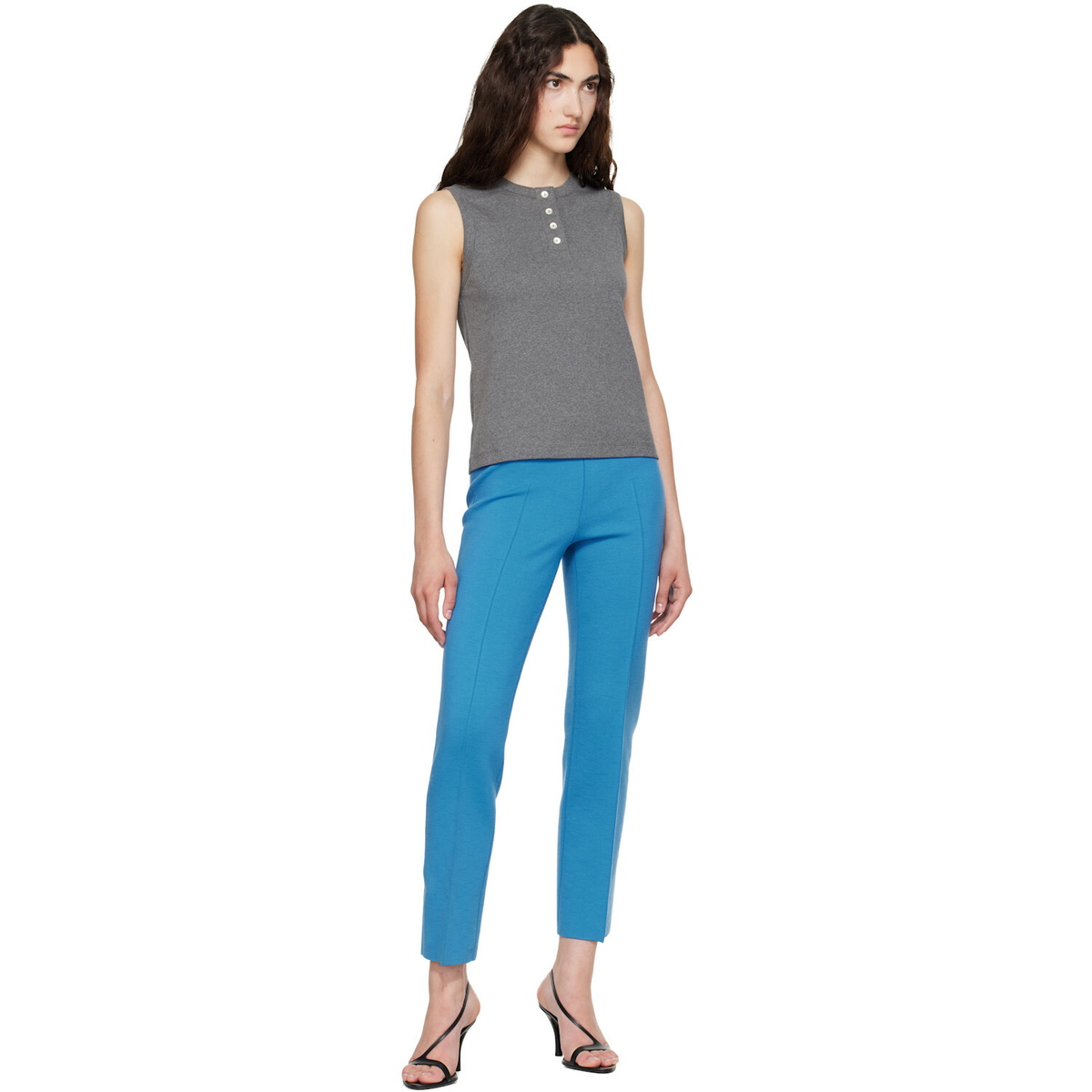FLORE FLORE SSENSE Exclusive Gray Jess Tank Top